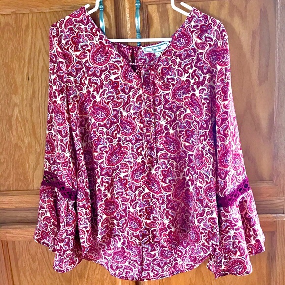 Hippie Rose Boho Bell Sleeve - Picture 1 of 7